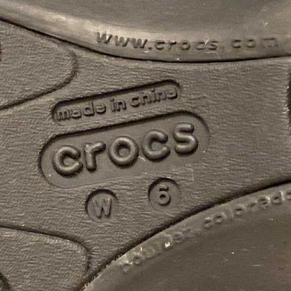 Women’s Crocs Juneau Flats Loafers Black 6 Slip On Shoes Elastic Band - Picture 7 of 15